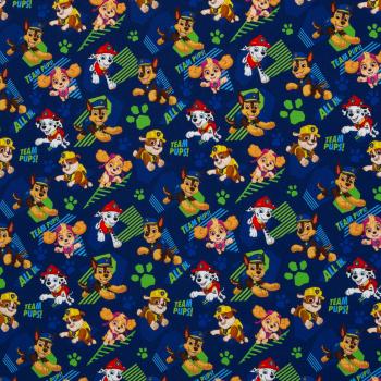 Jersey Digital Druck Paw Patrol Sky, Chase & Marshall auf Dunkelblau